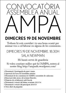 CONVOCATÒRIA ASSEMBLEA