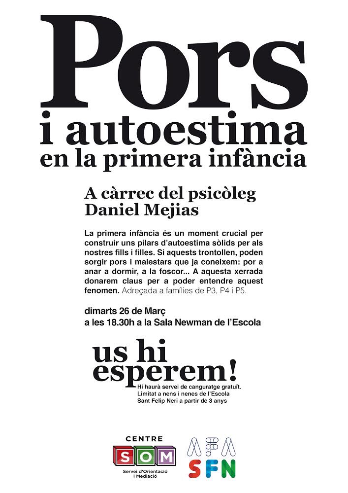 La Primera Infància és un moment crucial per construir uns pilars d'autoestima sòlids per als nostres fills i filles.